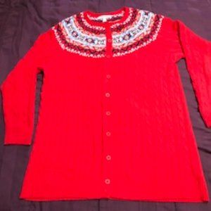 Womens sweater - Woman Within - Size 14/16 - Red